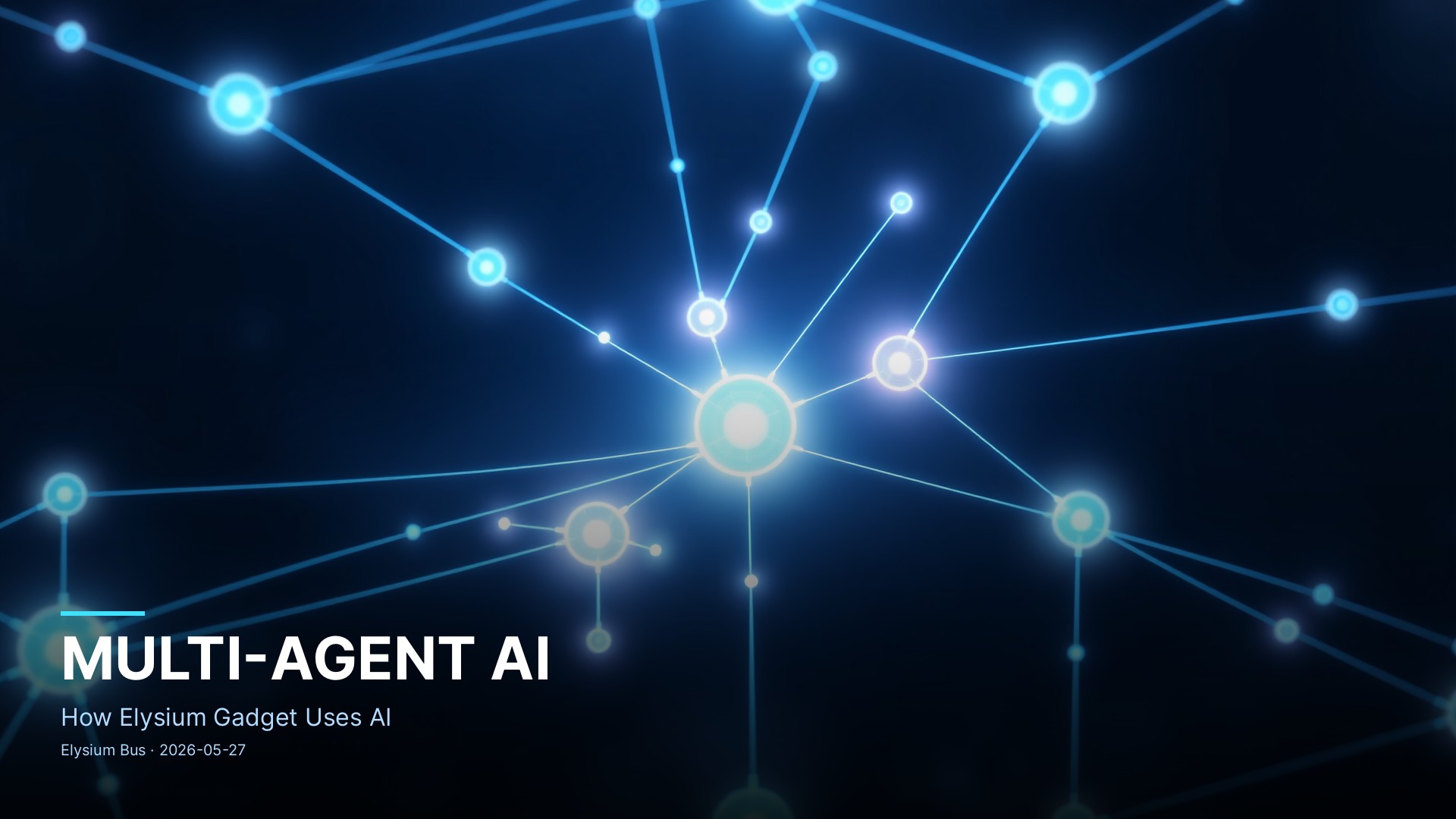 Multi-Agent AI ที่ Elysium Gadget — เล่าให้ฟังจาก NUC ที่ปลุกจากเตียงคืนนี้